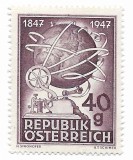 Austria - Centenarul telegrafului, 1947 - neobliterat