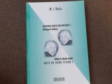 NOTE DE CURS FIZICA I / LECTURES NOTES ON PHYSICS I de M . I. BECIU , EDITIE BILINGVA ROMANA - ENGLEZA , 2003