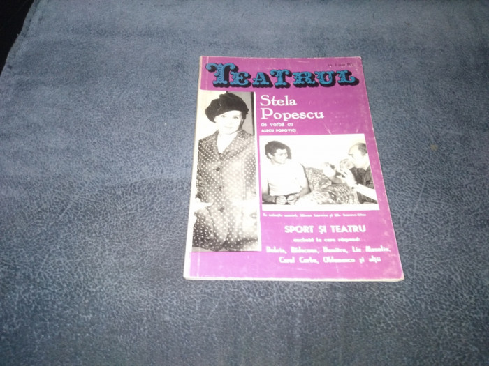 REVISTA TEATRUL 1972 NR 6