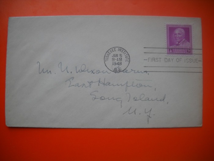 HOPCT PLIC S FDC NR 748 DR GEORGE WASHINGTON CARVER 1948 SUA -CIRCULAT
