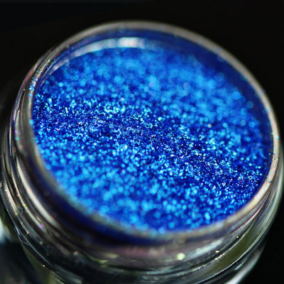 Pigment PK09(albastru regal) Sparkle/Microglitter pentru machiaj KAJOL Beauty, 1g foto