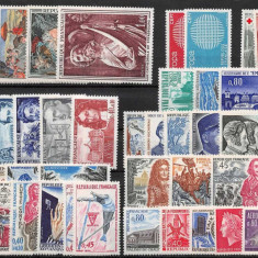 C4687 - Franta 1970 - lot timbre nestampilate MNH,anul complet