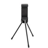 Stand pentru telefon cu suport smartphone universal, diametru suport 9.5 cm, inaltime 13.5 cm, ABS si metal, picioare anti-alunecare