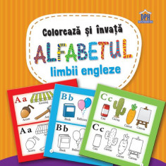 Colorează și învață alfabetul limbii engleze - Hardcover - *** - Didactica Publishing House