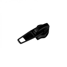 Cursor metalic cu autoblocare pentru fermoar spiralat 5 mm, Negru foto