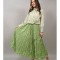 FUSTA CU EFECT CRINKLE ASIMETRICA IN PARTEA DE JOS SPLENDORE TALIE UNICA Verde