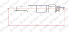 Bujie incandescenta FIAT CROMA (154) (1985 - 1996) QWP WGP142 foto