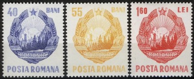 Romania MNH 1967 - Stema RSR uzuale - LP 663 foto