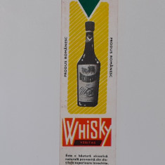 Semn De Carte Calendar 1973 - Reclama La Whisky Romanesc Anii '70 (Raritate)