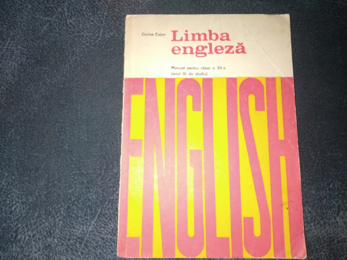 LIMBA ENGLEZA MANUAL PENTRU CLASA A XII A 1978
