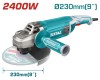 TOTAL - POLIZOR UNGHIULAR - 230MM - 2400W (INDUSTRIAL) PowerTool TopQuality