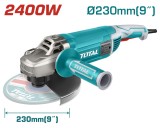 TOTAL - POLIZOR UNGHIULAR - 230MM - 2400W (INDUSTRIAL) PowerTool TopQuality