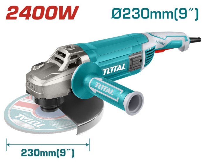TOTAL - POLIZOR UNGHIULAR - 230MM - 2400W (INDUSTRIAL) PowerTool TopQuality