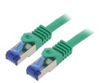 Patch cord S/FTP Cat6a LSZH Verde 5m