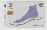bnk card Cartele telefonice - Letonia - S Serie Cards - Eiropas Kulturas Menesis Riga 2001 - Col:LV-LTK-S010