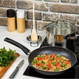 Tigaie din aluminiu, marmorata, neagra, 16 cm, Kinghoff