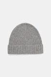 HUGO căciulă de casmir culoarea gri, 50551731