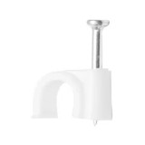 Set 100 bucati clips cablu cu cui 6mm pentru fixare usoara