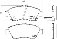 BREMBO P 28 024 PRIME LINE set placute frana,frana disc