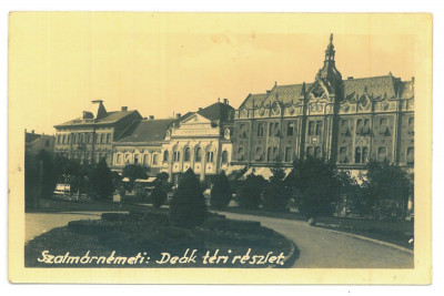 5084 - SATU-MARE, Maramures, Market, Romania - old postcard - used foto