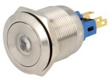 Comutator Anti-Vandalism ONPOW, LED, IP65, Otel Inoxidabil, Diametru 22mm, 24V