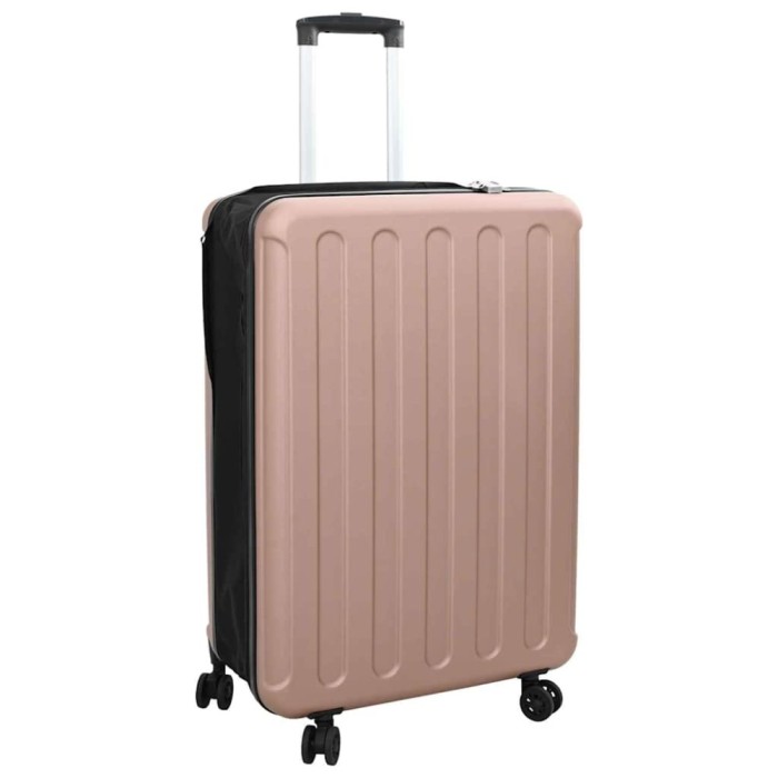 Valiză pliabilă rigidă 28&#039;&#039; Roz Aurie 50x30x76 cm ABS