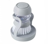 Perie Vase cu Dozator Detergent si Suport, Curatare Eficienta, Depozitare Facila, Utila in Bucatarie, 12.5 cm