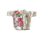 Bluza trening cu maneca scurta, model cu flori, marimea 2 ani