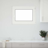 VidaXL Fereastră de subsol &bdquo;RISOR&rdquo; 80x70 cm oscilo-batantă DIN dreapta antracit