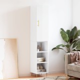 VidaXL Dulap &icirc;nalt, alb extralucios, 34,5x34x180 cm, lemn prelucrat