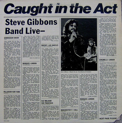 Vinil Steve Gibbons Band &ndash; Caught In The Act (VG++)