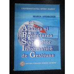 Maria Andronie - Analiza si proiectarea sistemelor informatice de gestiune