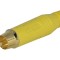 Conector RCA tată aurit, drept