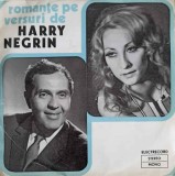 Disc vinil, LP. Romanțe Pe Versuri De Harry Negrin-HARRY NEGRIN