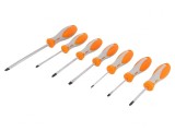 Set Șurubelnițe Pozidriv și Plate, 7 Bucăți
