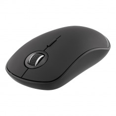 Mouse wireless silentios DELTACO, Bluetooth, 800-1600 DPI, 125 Hz, negru foto