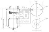 FEBI BILSTEIN 101284 Burduf, suspensie pneumatica