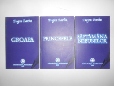 Eugen Barbu - Groapa / Princepele / Saptamana nebunilor 3 volume foto
