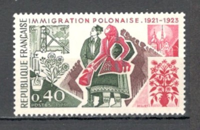 Franta.1973 Imigrarea polonezilor 1921-1923 SF.722 foto