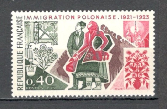 Franta.1973 Imigrarea polonezilor 1921-1923 SF.722