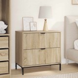 vidaXL Noptieră Stejar sonoma 63.5 x 36 x 61 cm Lemn compozit