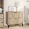 vidaXL Noptieră Stejar sonoma 63.5 x 36 x 61 cm Lemn compozit 883466