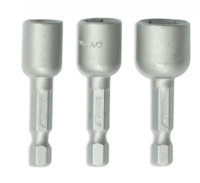 Set de chei tubulare magnetice 3buc: 8,10,13 x 48mm, 1/4&amp;#039;&amp;#039; Dedra foto