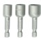 Set de chei tubulare magnetice 3buc: 8,10,13 x 48mm, 1/4&#039;&#039; Dedra