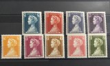PC44 - Monaco 1957 Aniversare Princess Caroline, serie MNH, 9v, Nestampilat