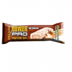 Baton energizat POWER PRO DELUXE 34% proteina, FARA ZAHAR MOCCA 80g NATURE TECH