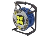 Prelungitor alimentare KEL 3x2,5mm2 4 Prize PUR albastru 50m 16A