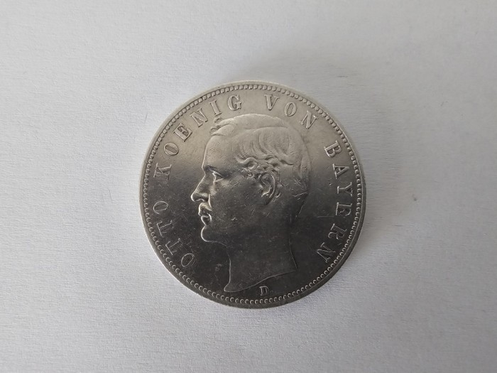 Germania 5 Mark 1899 Argint are 28 gr,impecabila