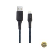 Cablu Date si Incarcare USB-A - Lightning Goui Tough 18W 1.5m Bleumarin G-LC15-8PINBK