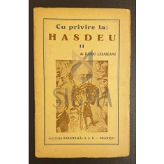 Cu privire la Hasdeu